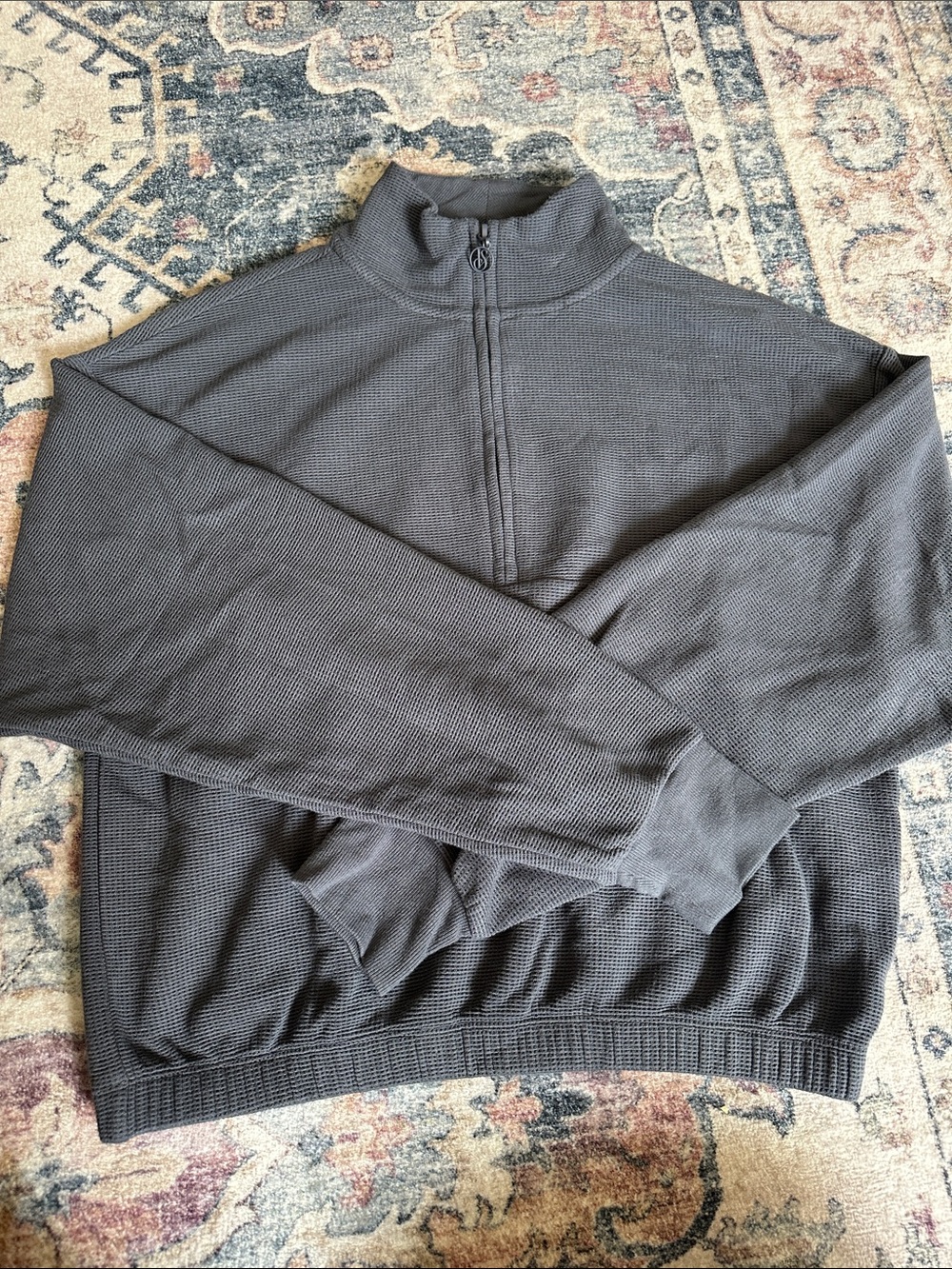 Victoria's Secret Charcoal Gray Half-Zip Pullover